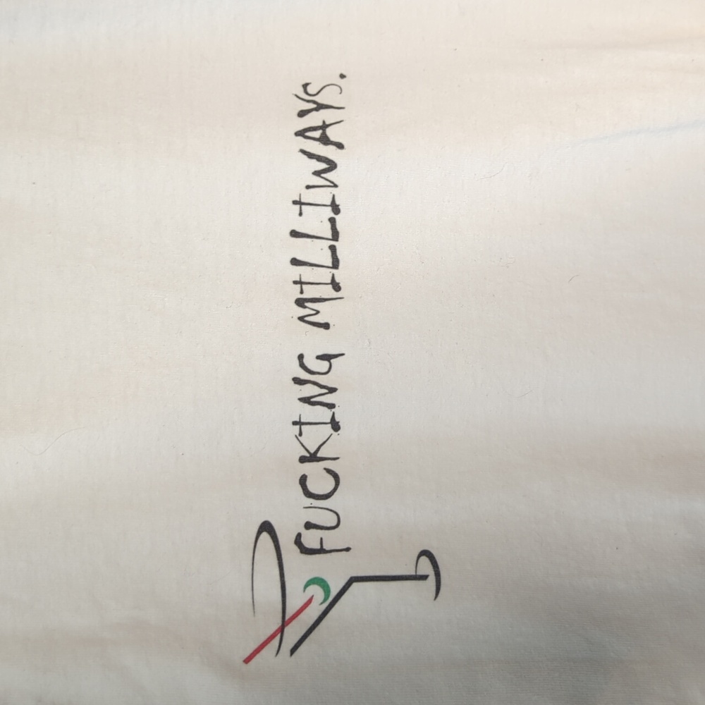 F***ing Milliways Anvil 2X Black and White Graphic Raglan Tee Live Journal